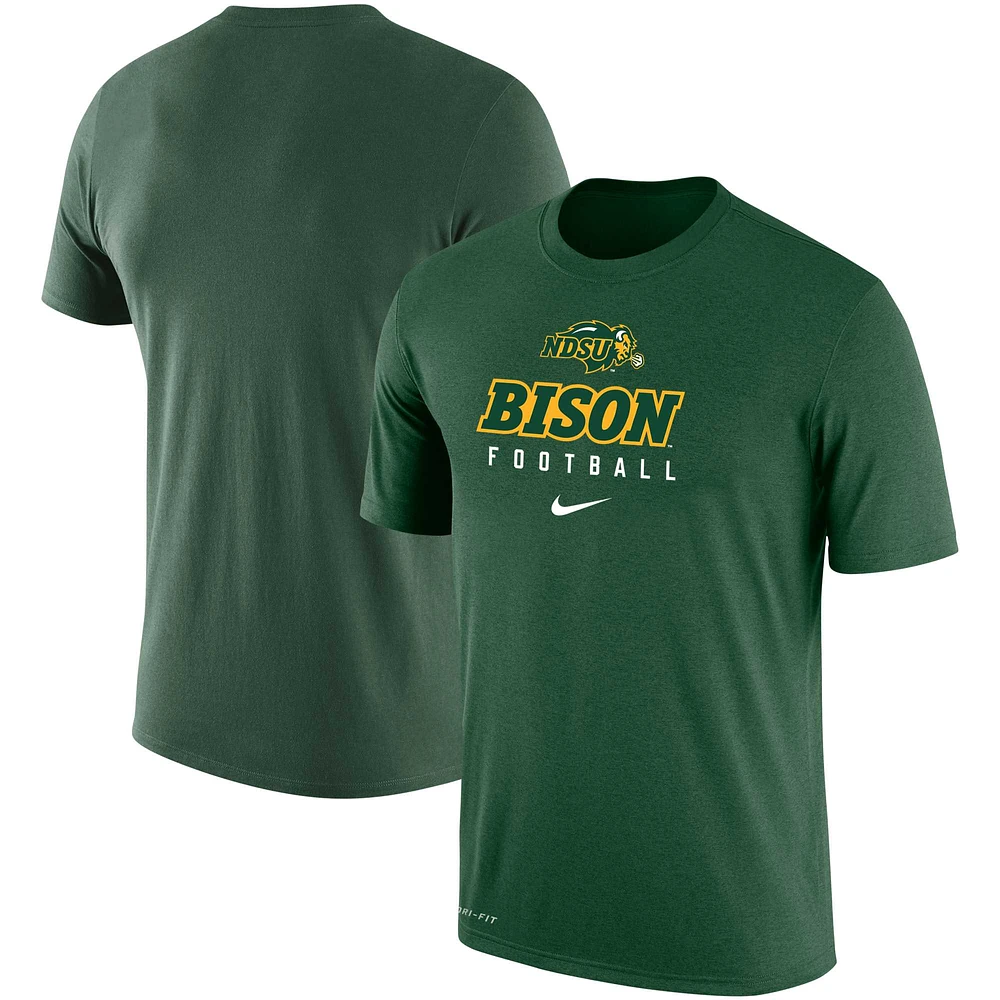 Men's Nike Green NDSU Bison  T-Shirt