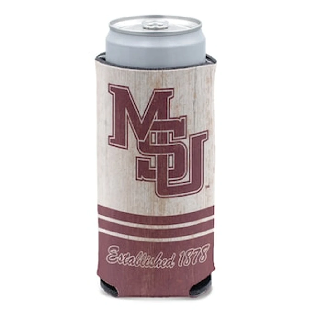 WinCraft Mississippi State Bulldogs College Vault 12oz. Slim Can Cooler