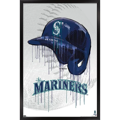 Seattle Mariners 24.25" x 35.75" Framed Team Poster