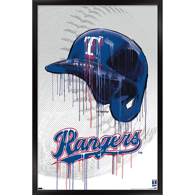 Texas Rangers 24.25" x 35.75" Framed Team Poster