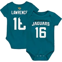 Newborn & Infant Trevor Lawrence Teal Jacksonville Jaguars Mainliner Player Name Number Bodysuit