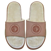 Men's ISlide Winnipeg Jets Nubuck Fur Primary Logo Sandals