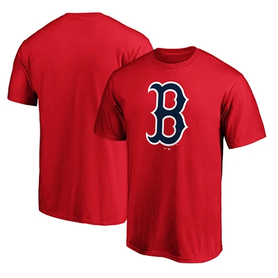 Men's Red Boston Sox Official Team Logo T-Shirt