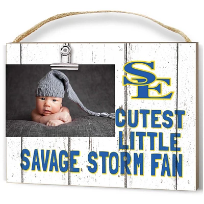Southeastern Oklahoma State Savage Storm 8'' x 10'' Cutest Little Weathered Logo Clip Photo Frame