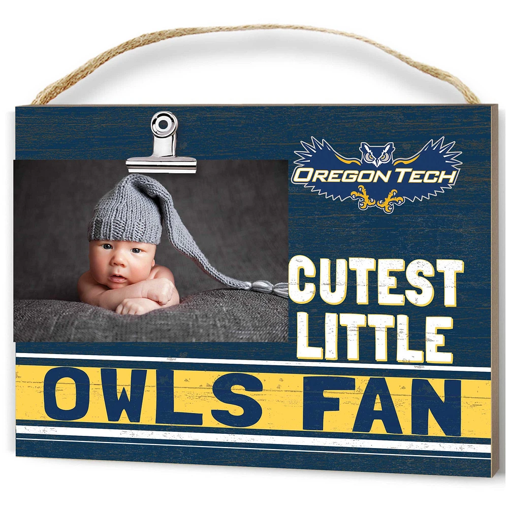 Oregon Tech Hustlin' Owls 8'' x 10'' Cutest Little Weathered Logo Clip Photo Frame