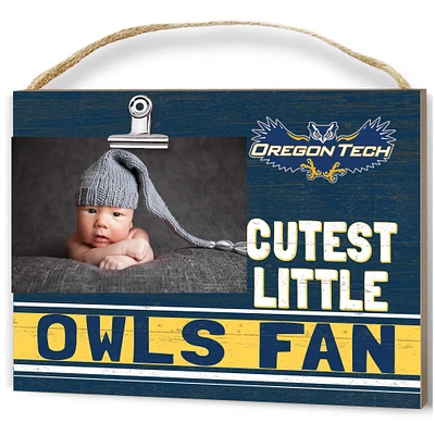 Oregon Tech Hustlin' Owls 8'' x 10'' Cutest Little Weathered Logo Clip Photo Frame