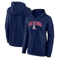 Women's Fanatics Navy Arizona Wildcats Evergreen Campus Pullover Hoodie