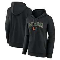 Women's Fanatics Miami Hurricanes Evergreen Campus Pullover Hoodie