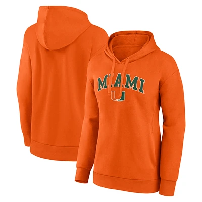 Women's Fanatics Miami Hurricanes Campus Pullover Hoodie