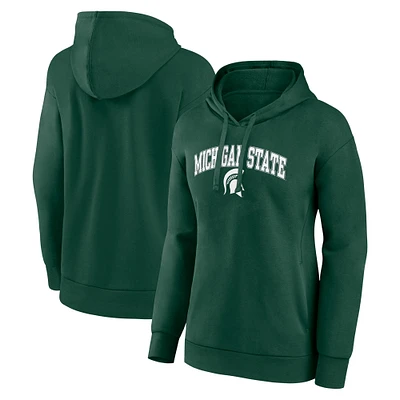 Women's Fanatics Green Michigan State Spartans Evergreen Campus Pullover Hoodie