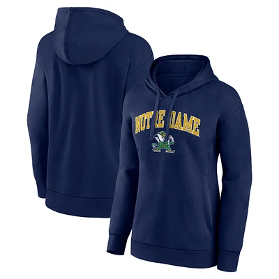 Women's Fanatics Navy Notre Dame Fighting Irish Campus Pullover Hoodie
