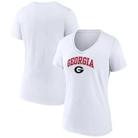 Women's Fanatics Georgia Bulldogs Evergreen Campus V-Neck T-Shirt