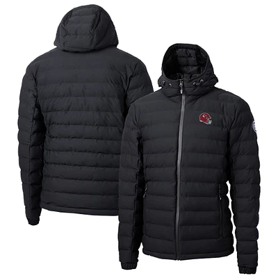 Men's Cutter & Buck  Black Kansas City Chiefs Helmet Mission Ridge Repreve Eco Insulated Puffer Full-Zip Jacket