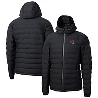 Men's Cutter & Buck  Black Kansas City Chiefs Helmet Mission Ridge Repreve Eco Insulated Puffer Full-Zip Jacket