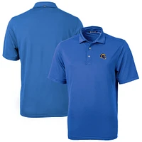 Men's Cutter & Buck  Royal Los Angeles Rams Helmet Virtue Eco Pique Recycled Polo