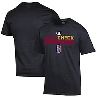 Unisex Champion  Black Heat Check Gaming On-Court 2K League Authentic Practice T-Shirt