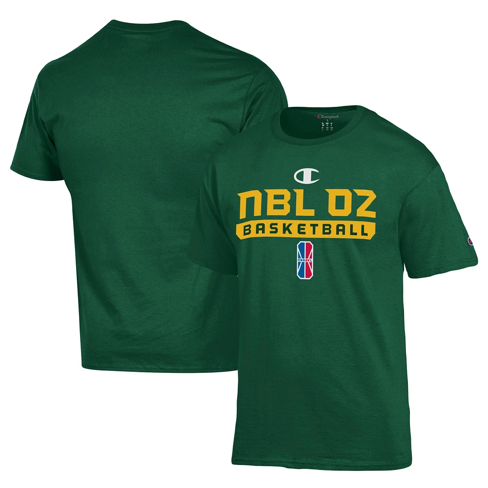 Unisex Champion Green NBL Oz Gaming On-Court 2K League Authentic Practice T-Shirt