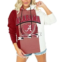 Women's Gameday Couture Crimson Alabama Tide Hall of Fame Colorblock Pullover Hoodie