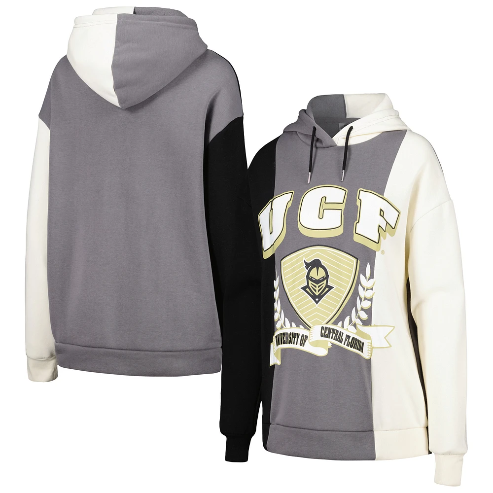 Women's Gameday Couture Black UCF Knights Hall of Fame Colorblock Pullover Hoodie