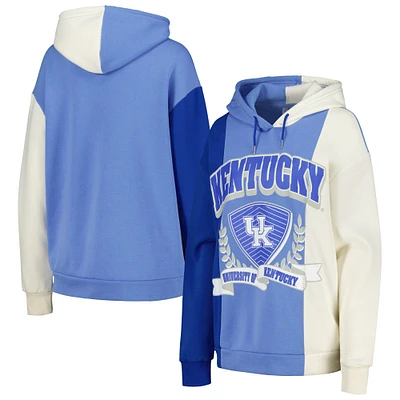 Women's Gameday Couture Royal Kentucky Wildcats Hall of Fame Colorblock Pullover Hoodie