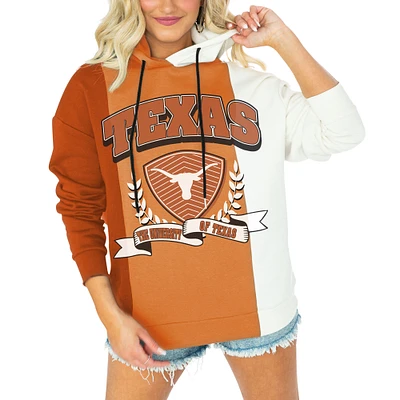 Women's Gameday Couture Texas Orange Texas Longhorns Hall of Fame Colorblock Pullover Hoodie