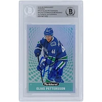Elias Pettersson Vancouver Canucks Autographed 2019-20 Upper Deck Parkhurst Parkies #PK-27 Beckett Fanatics Witnessed Authenticated Card