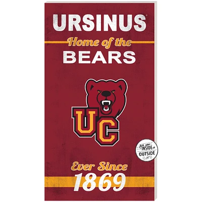 Ursinus Bears 11'' x 20'' Indoor/Outdoor Home Of The Sign