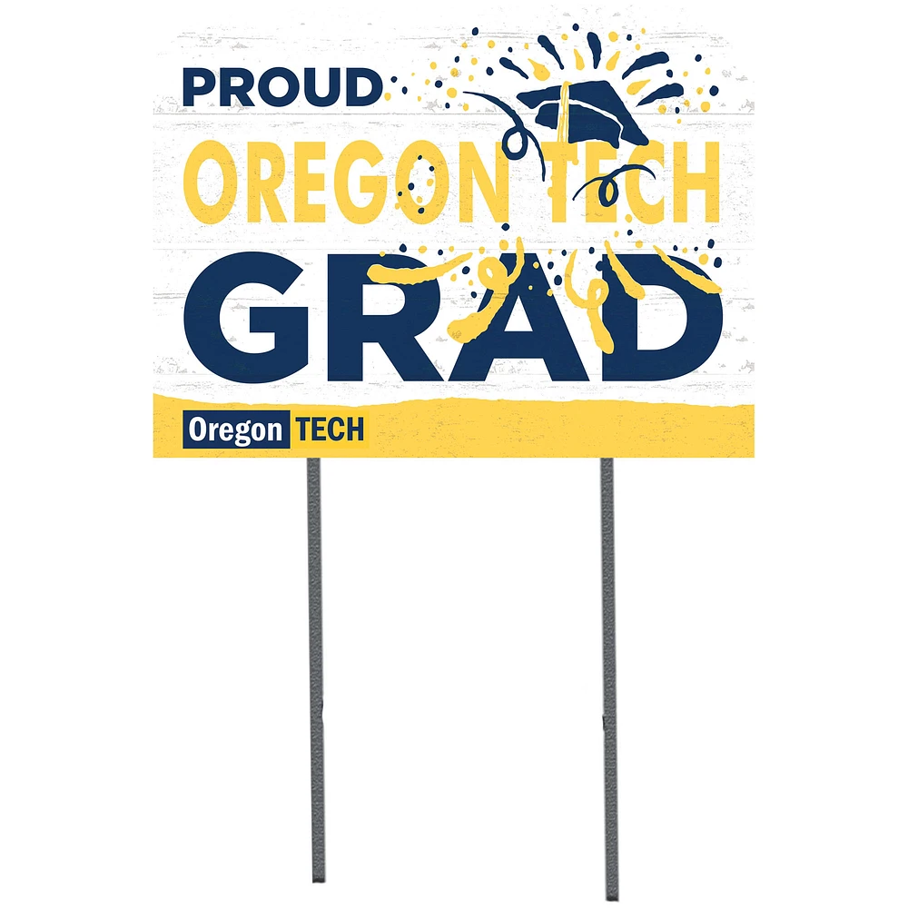 Oregon Tech Hustlin' Owls 18" x 24" Yard Sign
