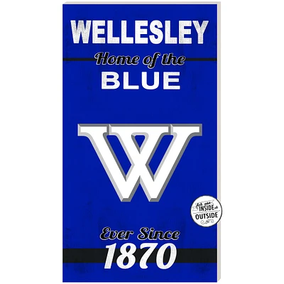 Wellesley Blue 11'' x 20'' Indoor/Outdoor Home Of The Sign