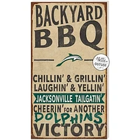 JU Dolphins 11'' x 20'' Indoor/Outdoor BBQ Sign