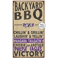 Niagara Purple Eagles 11'' x 20'' Indoor/Outdoor BBQ Sign