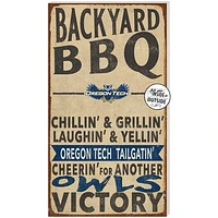 Oregon Tech Hustlin' Owls 11'' x 20'' Indoor/Outdoor BBQ Sign