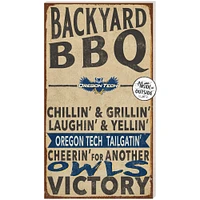Oregon Tech Hustlin' Owls 11'' x 20'' Indoor/Outdoor BBQ Sign