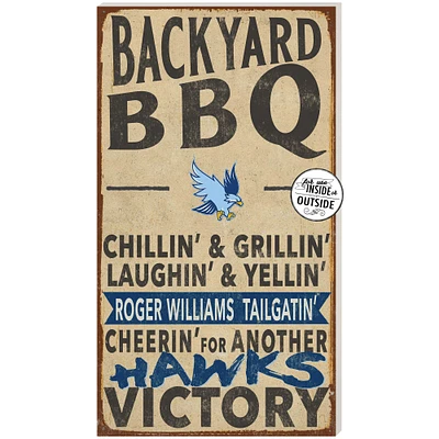 RWU Hawks 11'' x 20'' Indoor/Outdoor BBQ Sign