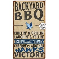 RWU Hawks 11'' x 20'' Indoor/Outdoor BBQ Sign