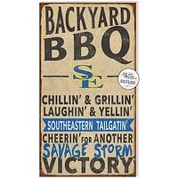 Southeastern Oklahoma State Savage Storm 11'' x 20'' Indoor/Outdoor BBQ Sign