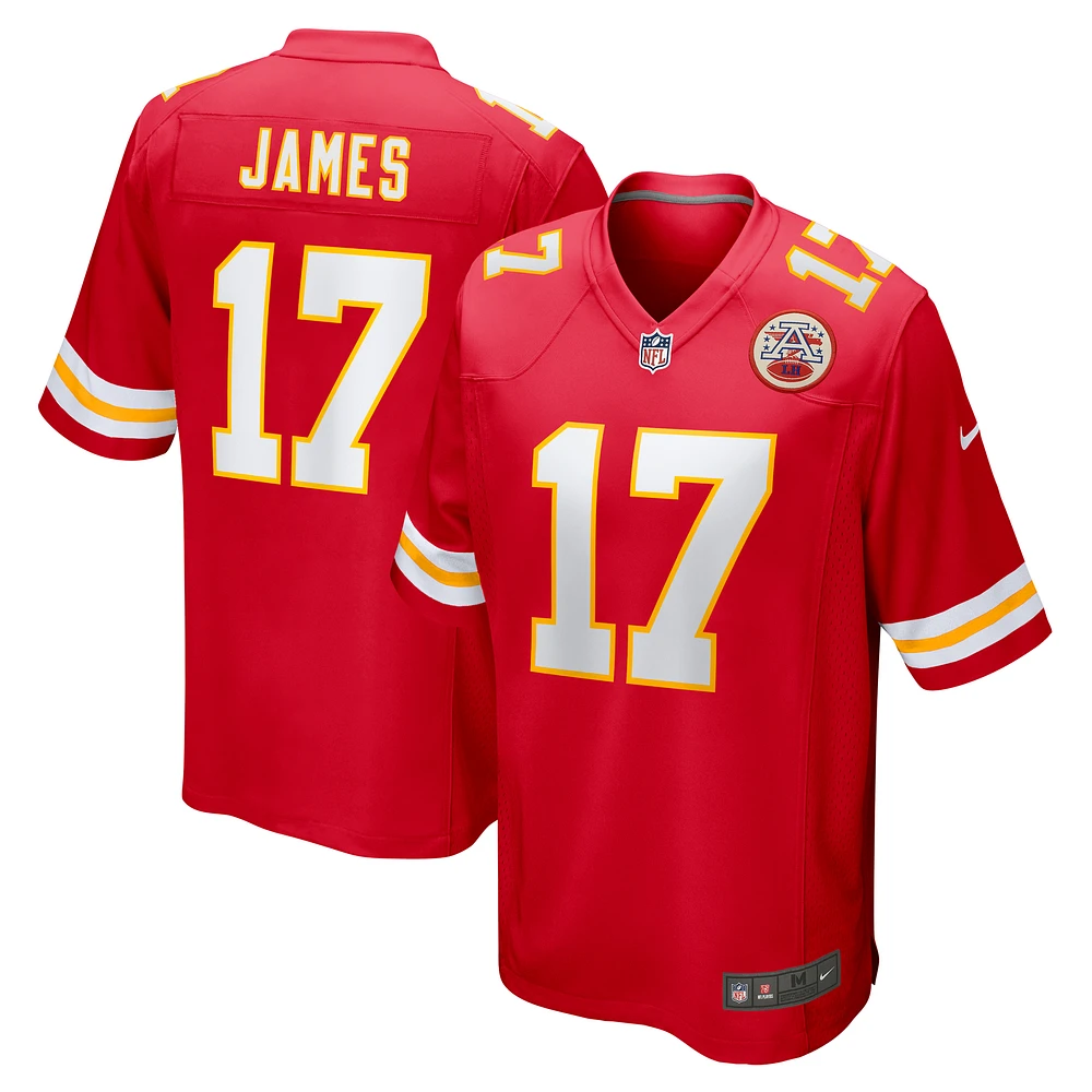 Men's Nike Richie James Red Kansas City Chiefs Game Jersey