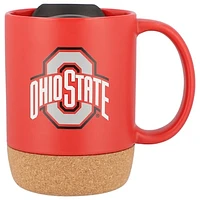 The Memory Company Ohio State Buckeyes Cork Bottom Mug with Lid