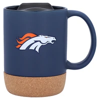 The Memory Company Denver Broncos Cork Bottom Mug with Lid