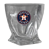 Houston Astros 11oz. Logo Curved Rocks Glass