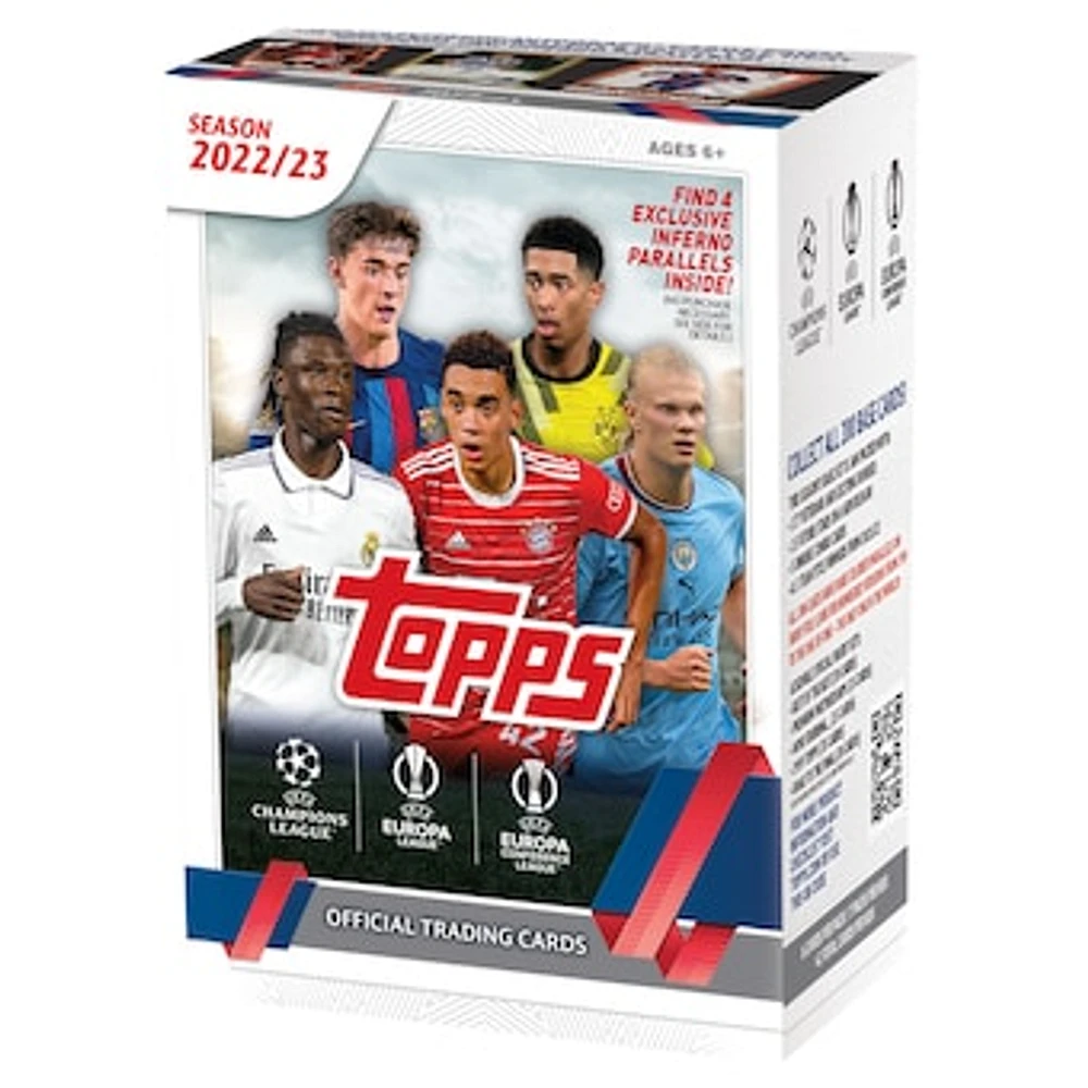 Topps 2023 UEFA Club Competitions Trading Cards Value Blaster Box