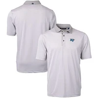 Men's Cutter & Buck  Gray/White MTSU Blue Raiders Big Tall Virtue Eco Pique Micro Stripe Recycled Polo