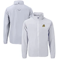 Men's Cutter & Buck  Gray Bryant Bulldogs Big Tall Charter Eco Knit Recycled Full-Zip Jacket