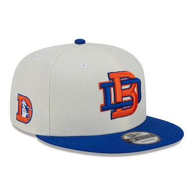 Men's New Era Cream/Royal Denver Broncos City Originals 9FIFTY Snapback Hat