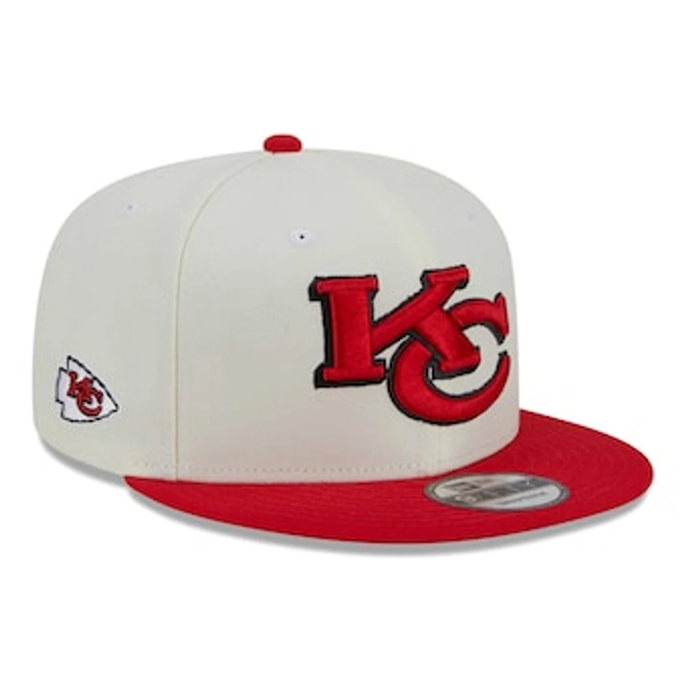 Men's New Era Cream/Red Kansas City Chiefs City Originals 9FIFTY Snapback Hat