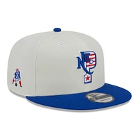 Men's New Era Cream/Royal New England Patriots City Originals 9FIFTY Snapback Hat