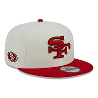 Men's New Era Cream/Scarlet San Francisco 49ers City Originals 9FIFTY Snapback Hat