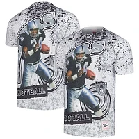 Men's Mitchell & Ness Bo Jackson White Las Vegas Raiders Retired Player Name Number Burst T-Shirt