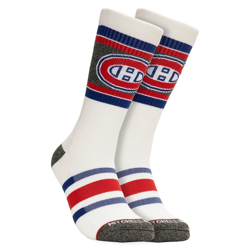 Unisex Mitchell & Ness Montreal Canadiens Cross Bar Crew Socks