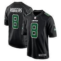 Men's Nike Aaron Rodgers Black New York Jets Fashion Game Jersey